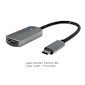 Miniatyrbillede 6 af 8: Type C til HD Multimedia Interface Adapter 4K 30Hz Plug and Play Type C Docking Station til Mobiltelefoner Computere Grå