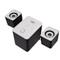 Miniatyrbild 7 av 8: USB-drivna skrivbords högtalare Datorhögtalare med subwoofer för PC Laptop Tablet Desktop Dazzle Version Svart Vit