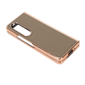 Miniatyrbild 3 av 8: Fällbar telefonfodral för Samsung Galaxy Z Fold 4 Nano Galvaniserat läder Stjärnmönster Anti Scratch Telefonskyddsfodral Grå