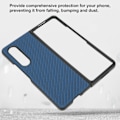 Miniatyrbilde 8 av 8: Telefondeksel Folding Mobiltelefon Beskyttende Deksel Full Protection for Galaxy Z Fold 3 Karbonfiber TeksturBlå