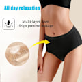 Miniatyrbild 4 av 5: Täta Trosor för Kvinnor, Plus Size Mesh Sömlösa Tätsäkra Skyddstrosor 6-pack