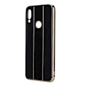 Miniatyrbillede 2 af 2: Elektroplet blødt gummi + plexiglas linse tynde mobiltelefon covers til Redmi Note7 (sort)
