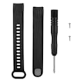 Miniatyrbillede 2 af 2: Udskiftningsrem TPE Smartwatch Rem Armbånd Armbånd Passer til Huawei Glory 3 (Sort)