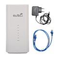 Miniatyrbild 1 av 5: 4G LTE-router med SIM-kortplats 4 antenner upp till 32 användare trådlös WiFi CPE WiFi-router för kontor 100‑240V vit