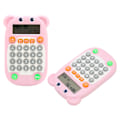 Miniatyrbillede 7 af 8: Digitalt display med aritmetiske øvelser, stemmeprompt, 27 taster, USB C-opladning, aritmetisk træningsmaskine til børns uddannelse, pink