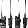 Miniatyrbild 2 av 5: Kompakt Handhållen Radioskanner, Dubbelbandstransceiver Bärbar Tvåvägsradio med 1800mAh Batteri, VOX-funktion, CTCSS CDCSS för VHF UHF-frekvens