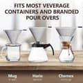 Miniatyrbillede 5 af 5: Kaffefilter med base filterfrit papirfilter kaffefilter