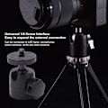 Miniatyrbild 8 av 8: Tripod kulled 360 graders 1/4 skruv universell mini stativfäste huvud för SLR LED-ljusmikrofon