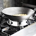 Pikkukuva 2 / 5: Wok-rengas Ruostumaton teräs Kattilan teline Keittiö Pyöreä Kattilan teline Käännettävällä koolla