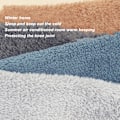 Miniatyrbilde 8 av 8: Over Knee Fuzzy Socks Vinter Hjem Sove Myk Tykk Pustende Plysj Strømper Benvarmer Grå