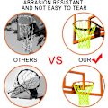 Miniatyrbild 4 av 8: Bärbara basketnät för utomhusbruk, silkeslent texturerat repnät, kraftig ersättning, tjockt för alla väder, för nattljus, solcellsdriven lek