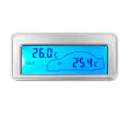 Miniatyrbild 3 av 5: Bil Digital 12V LCD Display Inomhus Utomhus Känslighet Termometer Temperaturmätare