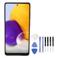 Miniatyrbillede 1 af 5: 6,7 tommer organisk LED-skærm udskiftning med fingeraftrykssensor til Samsung Galaxy A72 5G 4G SM A725 SM A725M DS