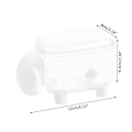 Miniatyrbillede 4 af 5: Mini Plast Bomuldsvat Pinde Opbevaringsboks Sød Får Støv Tæt Kosmetisk Bomuld Opbevaringsboks Husholdning Desktop Organizer