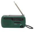 Miniatyrbilde 5 av 5: Håndsveiv solradio AM FM SW1 SW2 Camping LED lommelykt Mult