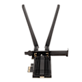 Miniatyrbillede 4 af 5: WiFi 6E AX210 PCIe WiFi-kort Bluetooth 5.3 med køleplade 2 antenne 6GHz 5.8GHz 2.4GHz trådløs netværksadapter til Windows 10 11