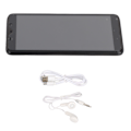 Miniatyrbillede 4 af 5: S21+ Uitra 5,72 tommer HD-skærm smartphone 512 MB + 4 GB til Android 4.4.2 Dual Cards Dual Standby Ultra tynd mobiltelefon (sort)