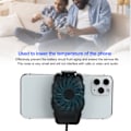 Miniatyrbild 6 av 8: Mini Bärbar Mobiltelefon Kylare Kylfläkt Universal USB Mobiltelefon Radiator Kylare