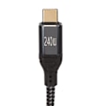 Miniatyrbillede 3 af 5: USB C til USB C-kabel, han til han, PD240W, 9,8ft lang, PD3.1 E-mark chip, Type C-opladningskabel til bærbar computer, telefon og tablet