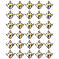 Miniatyrbilde 1 av 5: 3D luksus neglekunst rhinestones og