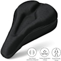 Miniatyrbild 1 av 7: Ergonomiskt 3D Gel Cykelsadelöverdrag, Universell Passform För De Flesta Cyklar, Extra Mjuk Memory Foam Vaddering Med Andningsbart Lycra Tyg Och Halkskydd
