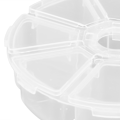 Miniatyrbild 4 av 8: Smyckeskrin i plastmaterial, transparent förvaringslåda med flera fack för handgjorda lösa pärlor