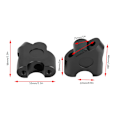 Miniatyrbilde 1 av 2: 22mm Universal Motorsykkel Styre Riser Styre Klemme Tilbake Flytt Monteringsadapter (Svart)