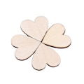 Miniatyrbillede 2 af 3: Kærlighed Hjerte Form Træ Pynt til Bryllupper Plaketter Ornament(30mm 50stk)