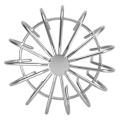 Miniatyrbild 1 av 2: Rostfritt stål takavloppsrör Anti-blockerande golvavlopp för inomhusgårdsanvändning (rör 110)
