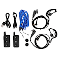 Miniatyrbillede 2 af 8: 2 stk. Mini Walkie Talkies Dual Band VHF UHF Kompakt Bærbare 2-vejs Radioer til Indkøbscentre Barer Hoteller Restauranter
