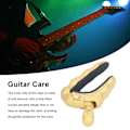 Miniatyrbild 8 av 8: Gitarr Capo Skalle Knopp Låsande Design Mjuk Silikon Repskyddande Capo för Elektriska Akustiska Gitarrer Ukulele Guld