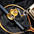 Miniatyrbillede 5 af 5: 1 stk. holdbar del i holdbart metal til Abu Round Baitcast fiskehjul (guld)