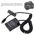 Miniatyrbillede 8 af 8: Type C Strømadapter DC Kobling ENEL14 Fuld Dekodning Dummy Batteri til Nikon D5600 D5500