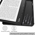 Miniatyrbild 3 av 5: Sov/Vakna-funktion för Kobo Libra 2, Flera horisontella stativvinklar Smart design Origami-vikning Lättviktigt PU-läderfodral för 7-tums E-läsare