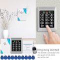 Miniatyrbild 1 av 2: RFID-tangentbordsåtkomstkontrollsystem Kit Dörrlås 125KHz EM-kort för dörrinträde