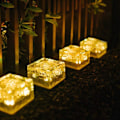 Miniatyrbillede 1 af 5: 4 Pak Solcelledrevne Have Lamper LED Farveskiftende Gulvlamper,