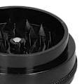 Miniatyrbillede 4 af 8: Plastik flad ryger grinder bærbar ryger knuser knusning slibeværktøj til gaveSort