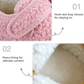 Miniatyrbild 3 av 5: 1 par Unisex Barn Toddler Tofflor Strumpor, Konstgjorda Ulltofflor med Halkfri Gummisula (Inre längd 13.5cm) pink 13.5cm