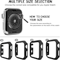 Pikkukuva 3 / 5: 4 kpl yhteensopivaa Apple Watch -kuorta 44 mm sarjaan 6 5 4 Se, H