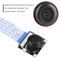 Miniatyrbillede 2 af 5: 5MP vidvinkel fisheye-kameramodullinse med  fyldlys til Raspberry Pi 2/3/B+/Zero
