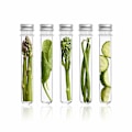 Miniatyrbillede 2 af 5: 14 stk. Reagensglas i plast, 40 ml, gennemsigtige