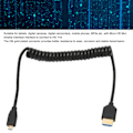 Miniatyrbild 7 av 8: HD Multimedia Interface-kabel med fjäderåterdragning, A-hane till D-hane, 8K 60Hz, Micro HD Multimedia Interface-kabel