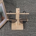 Miniatyrbilde 1 av 2: Treglasstativ i tre for briller, solbriller, displayholder, hylle (2 par)
