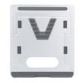 Miniatyrbillede 3 af 8: Bærbar skrivebordsstativ til bærbar computer, MacBook, notebook, tablet, justerbar, foldbart beslag, sølvgrå