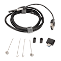 Miniatyrbild 2 av 8: USB-endoskop 3,3 fot 4,9 mm dubbla linser vattentät typ C boroskop inspektionskamera endoskop för bilreparation