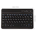 Miniatyrbillede 3 af 5: 7 tommer genopladelig ultratynd russisk trådløs Bluetooth-tastatur til Andriod til Win til IOS