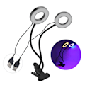 Pikkukuva 1 / 5: LED-kasvivalo, kaksisuuntainen, 360° säädettävä, USB-käyttöinen, sisätiloihin