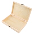 Miniatyrbillede 5 af 5: Træ Cigar Humidor Rektangulær Fyrretræ Rustik Stor Kapacitet DIY Cigar Opbevaringsboks med Låg til Te Kalligrafi Cigarer