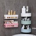 Miniatyrbillede 5 af 5: Vægmonteret badeværelseshylde til badeværelse, soveværelse og toilet