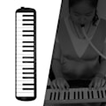 Pikkukuva 1 / 8: Melodica 37 kosketinta näppäimistö tuuli soitin aloittelijoille ammattimainen koulutus musta